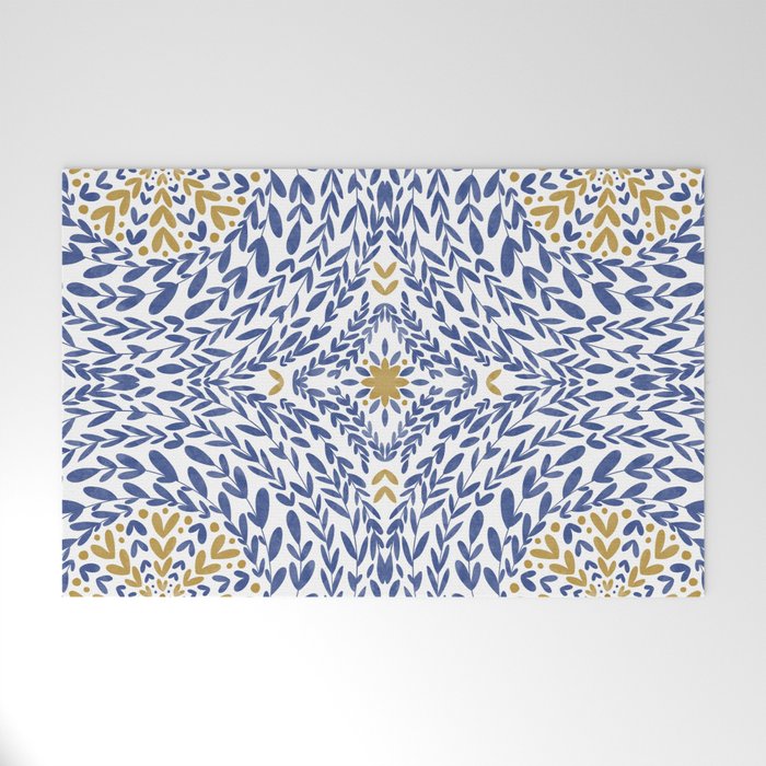 Intricate modern nature tile B Welcome Mat Gallery Image 1