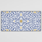 Intricate modern nature tile B Desk Mat Gallery Image 3