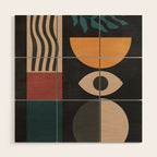 Geometric Abstraction 237 Wood Wall Art Gallery Image 1