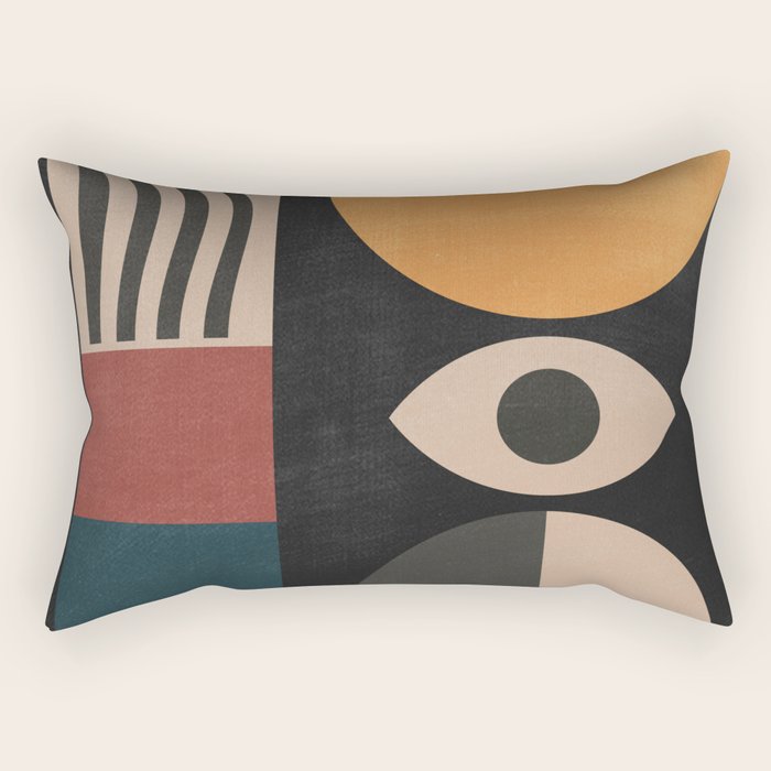 Geometric Abstraction 237 Rectangular Pillow Gallery Image 1