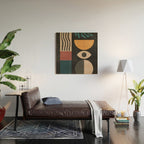 Geometric Abstraction 237 Wood Wall Art Gallery Image 2