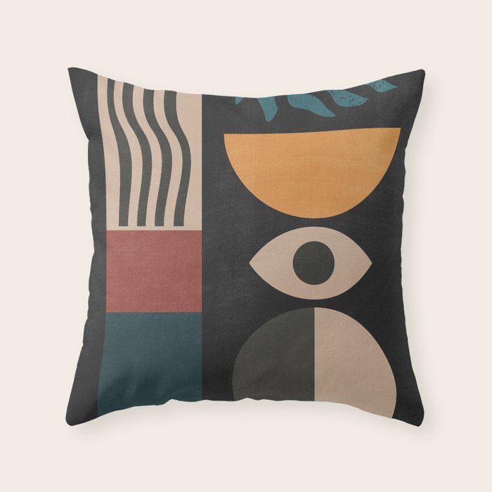 Geometric Abstraction 237 Throw Pillow Gallery Image 1