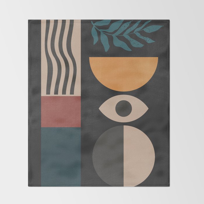 Geometric Abstraction 237 Throw Blanket Gallery Image 2