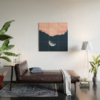 Falling moon Wood Wall Art Gallery Image 2