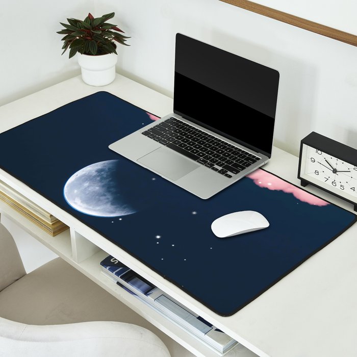 Falling moon Desk Mat Gallery Image 2