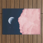 Falling moon Outdoor Rug Gallery Image 1