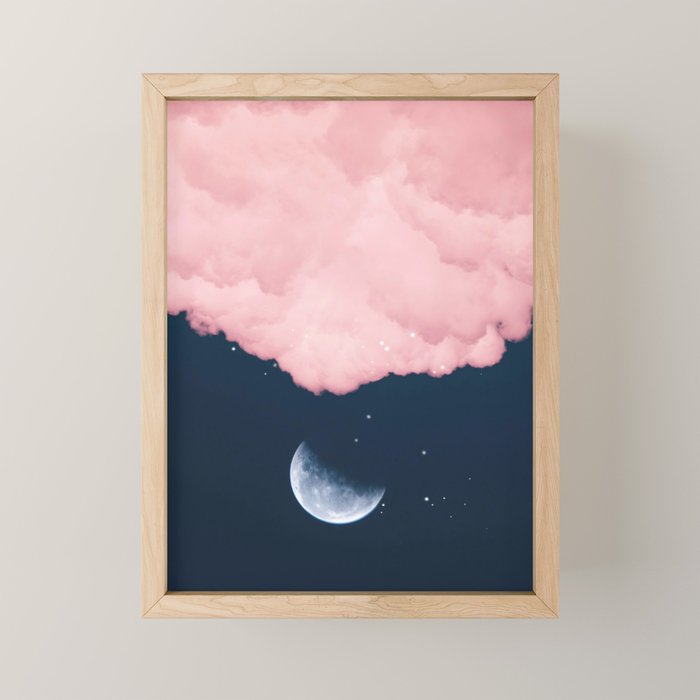 Falling moon Mini Art Print Gallery Image 1