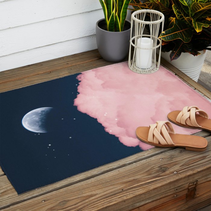 Falling moon Outdoor Rug Gallery Image 2