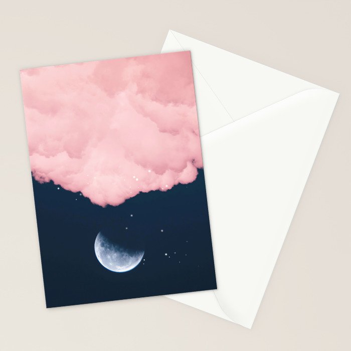Falling moon Stationery Card Gallery Image 2