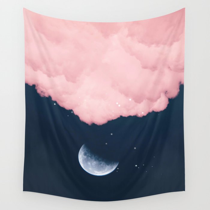 Falling moon Wall Tapestry Gallery Image 4