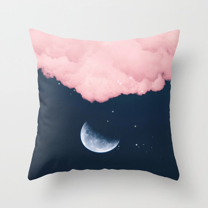 Falling moon Throw Pillow Gallery Image 6