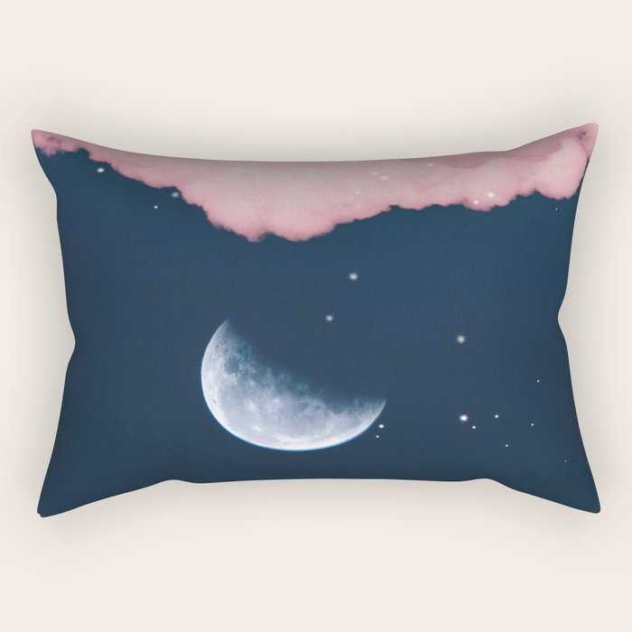 Falling moon Rectangular Pillow Gallery Image 1