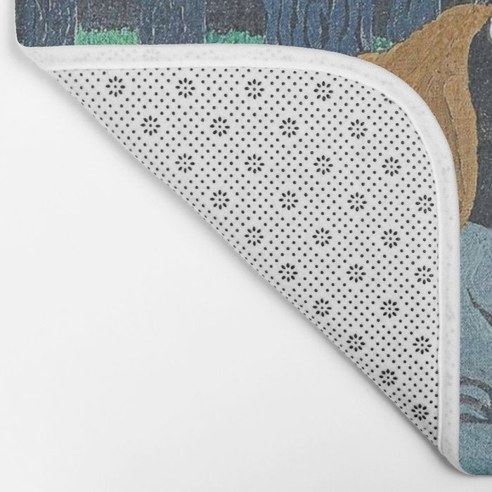 African American Masterpiece 'Man on a Bench' by Horace Pippin Bath Mat Gallery Image 2