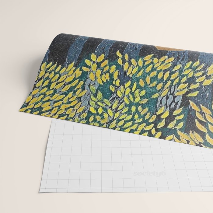 African American Masterpiece 'Man on a Bench' by Horace Pippin Wrapping Paper Gallery Image 2