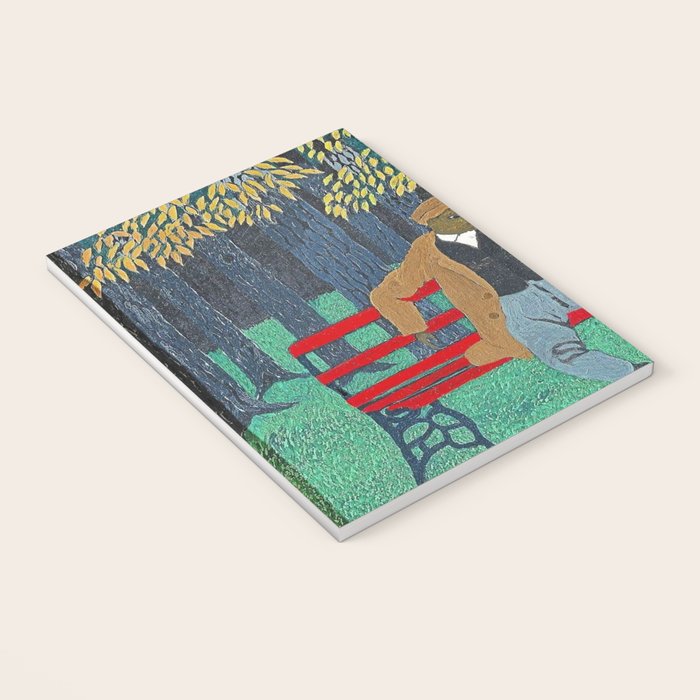African American Masterpiece 'Man on a Bench' by Horace Pippin Notebook Gallery Image 3