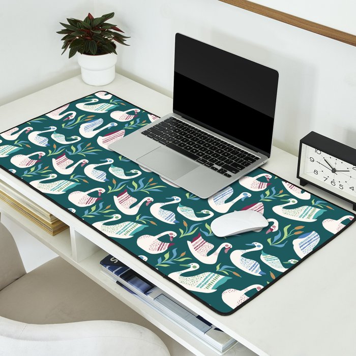 Swans Pond Desk Mat Gallery Image 2