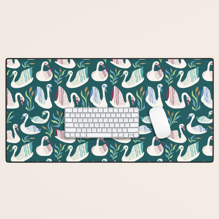 Swans Pond Desk Mat Gallery Image 1