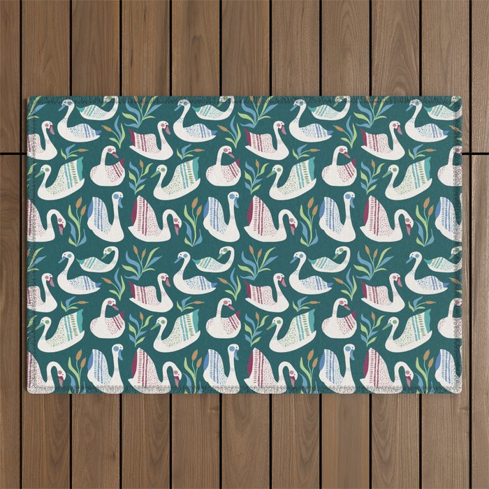Swans Pond Outdoor Rug Gallery Image 1