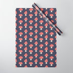Cat and Plant 48: Cat Mushroom Wrapping Paper Gallery Image 1