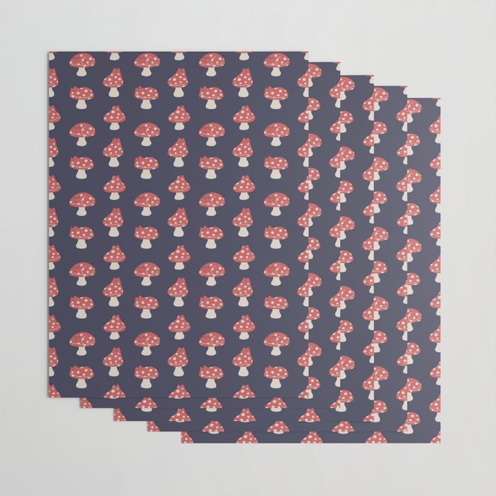 Cat and Plant 48: Cat Mushroom Wrapping Paper Gallery Image 3