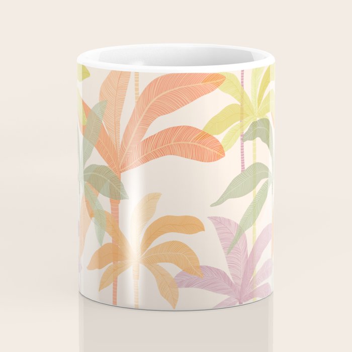 Palm Grove Repeat Pattern Coffee Mug Gallery Image 4