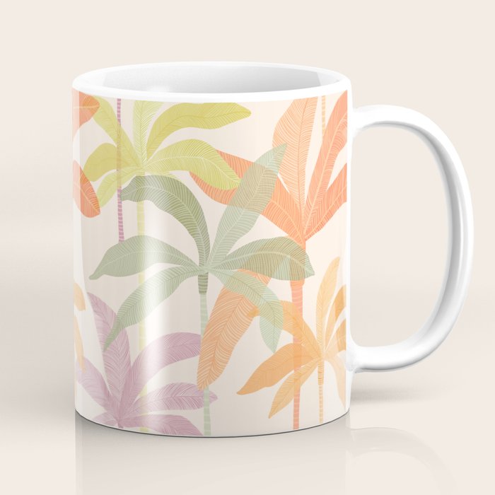 Palm Grove Repeat Pattern Coffee Mug Gallery Image 1