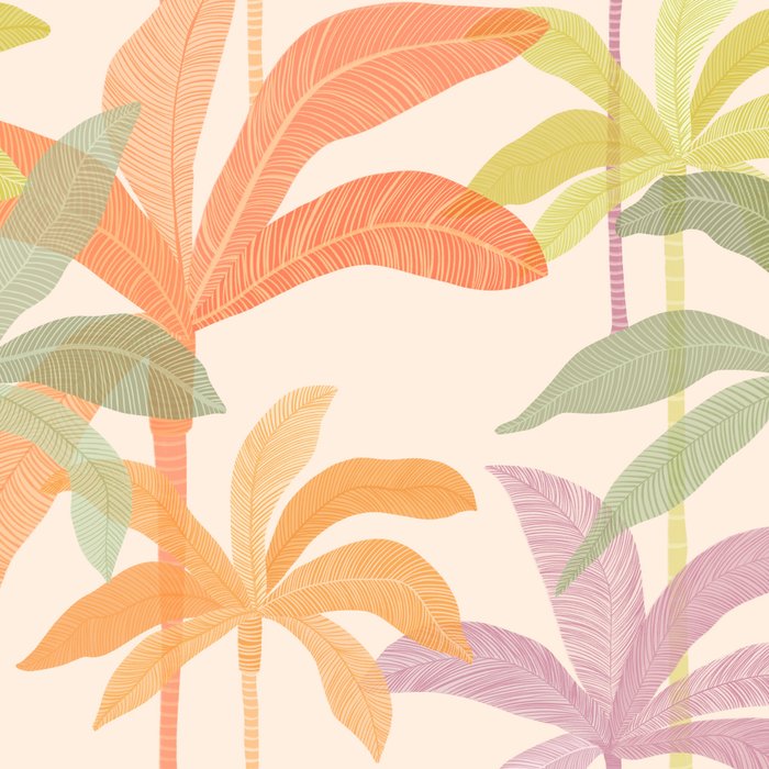 Palm Grove Repeat Pattern Coffee Mug Gallery Image 2