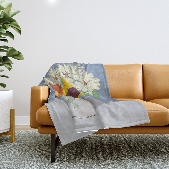 Flowers 26 Throw Blanket Gallery Image 1