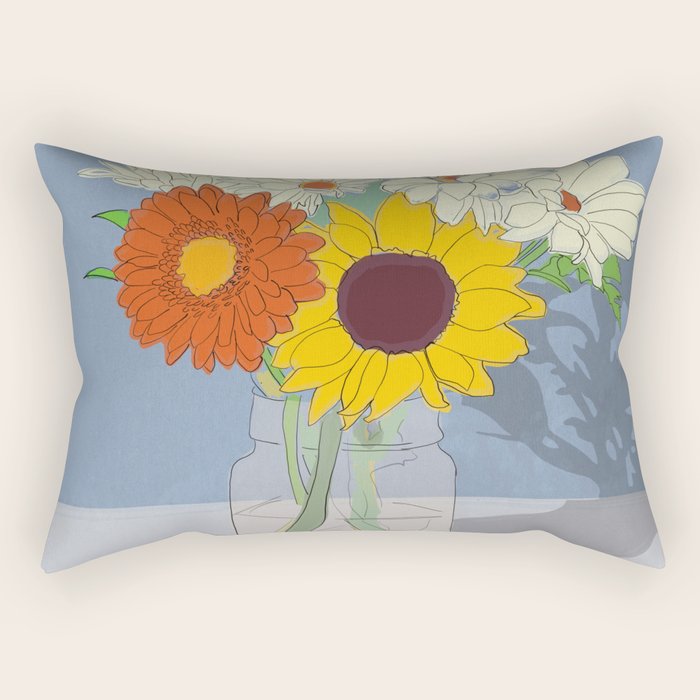 Flowers 26 Rectangular Pillow Gallery Image 2