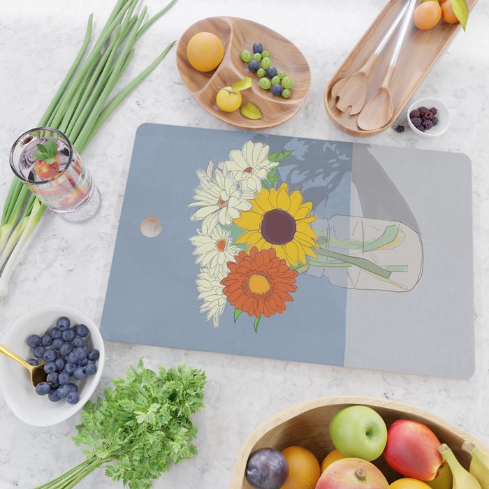 Flowers 26 Cutting Board Gallery Image 2