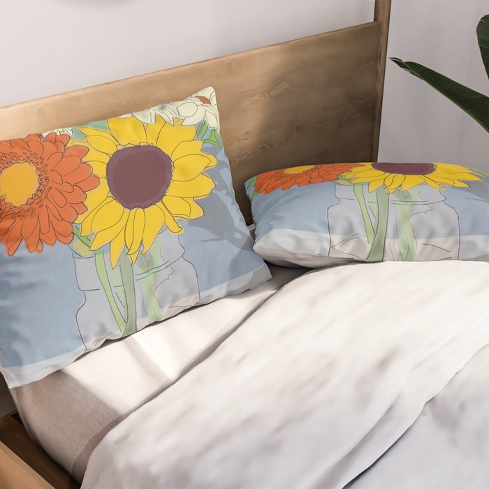 Flowers 26 Pillow Sham Gallery Image 2