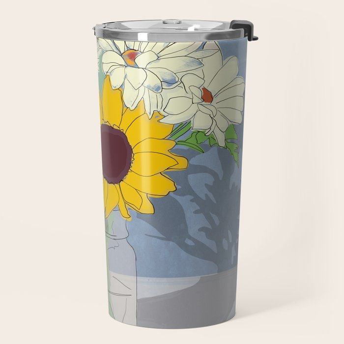 Flowers 26 Travel Mug Gallery Image 2