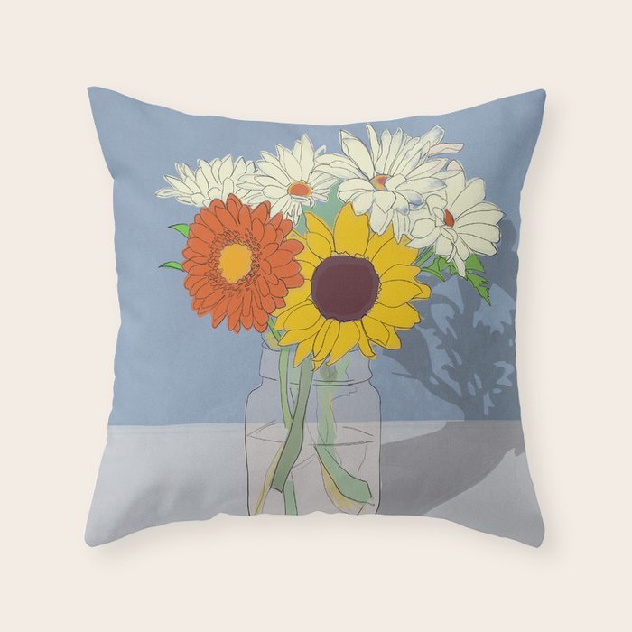 Flowers 26 Throw Pillow Gallery Image 6