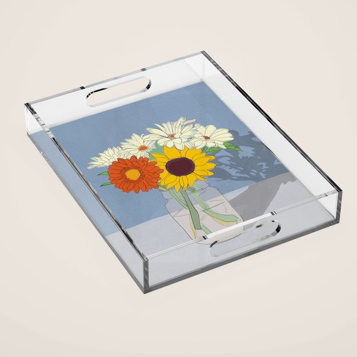 Flowers 26 Acrylic Tray Gallery Image 1