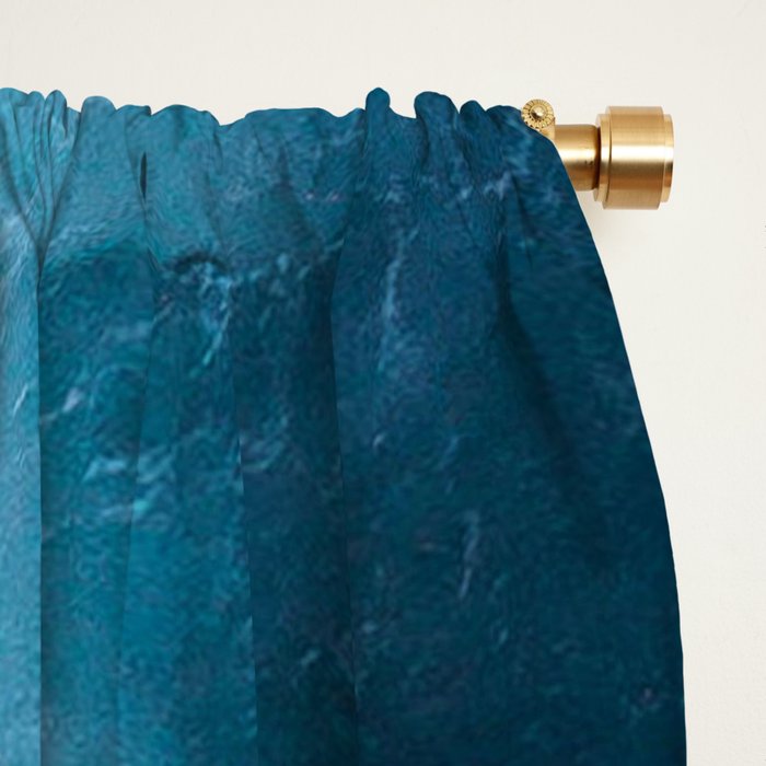 Turquoise Sea Window Curtain Gallery Image 2