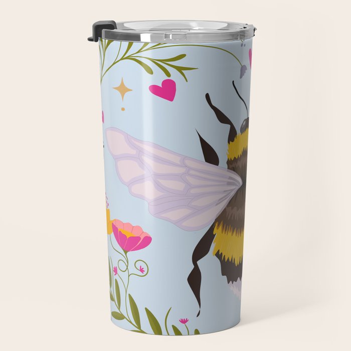 Bumblebee Garden Travel Mug Gallery Image 3