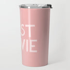 C'est La Vie French Pink Hand Lettering Travel Mug Gallery Image 2