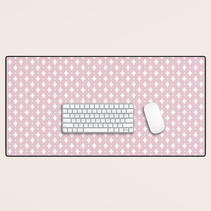 Vintage Stars XII Blush Pink Desk Mat Gallery Image 1