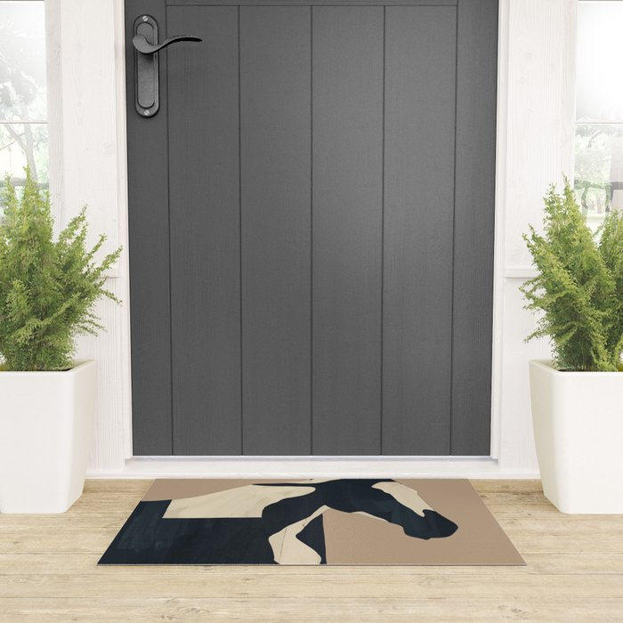 Abstract Minimal Horse 8 Welcome Mat Gallery Image 3