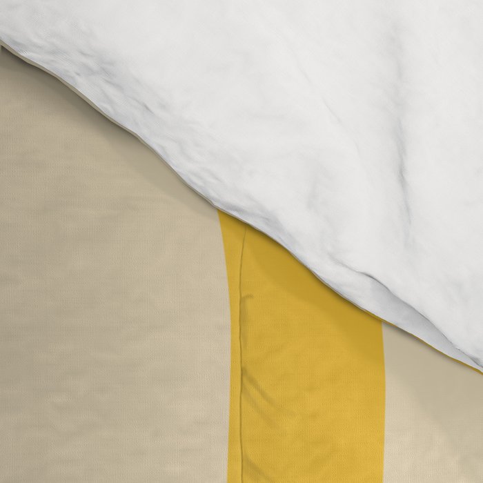 Retro Modern Liquid Swirl Abstract Pattern in Yellow Tones Comforter Gallery Image 4
