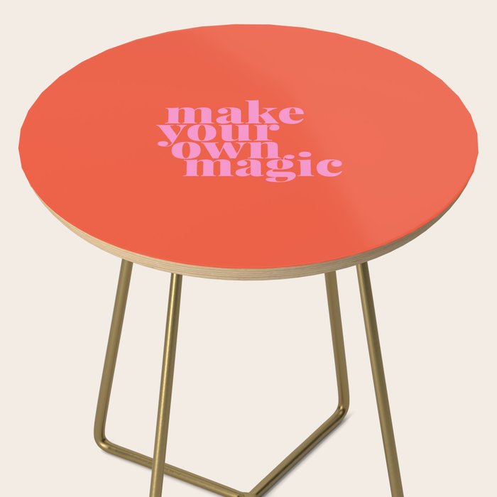 Make Your Own Magic | Pink and Orange Side Table Gallery Image 2