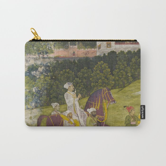 Portrait of a nawab Antique Indian Miniature Painted Illustration Carry All Pouch Gallery Image 1