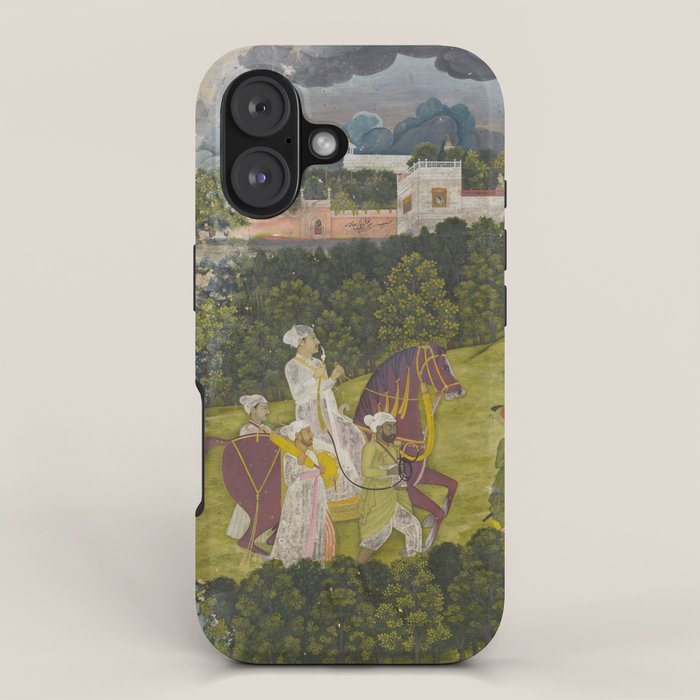 Portrait of a nawab Antique Indian Miniature Painted Illustration iPhone Case Gallery Image 1