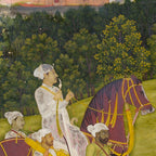 Portrait of a nawab Antique Indian Miniature Painted Illustration Coffee Mug Gallery Image 2