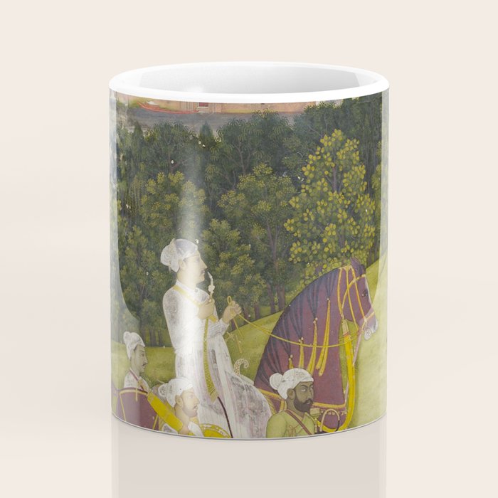 Portrait of a nawab Antique Indian Miniature Painted Illustration Coffee Mug Gallery Image 4