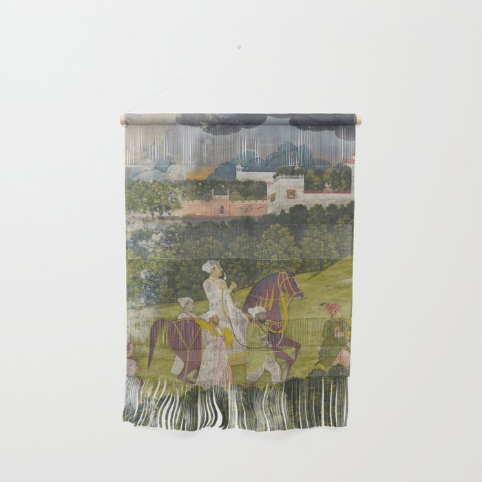 Portrait of a nawab Antique Indian Miniature Painted Illustration Wall Hanging Gallery Image 1