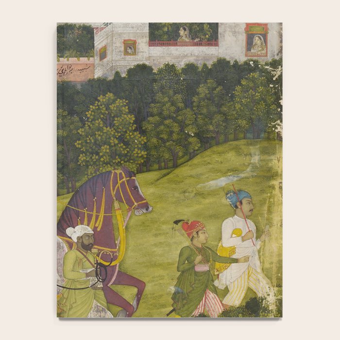 Portrait of a nawab Antique Indian Miniature Painted Illustration Notebook Gallery Image 4
