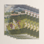 Portrait of a nawab Antique Indian Miniature Painted Illustration Wrapping Paper Gallery Image 3