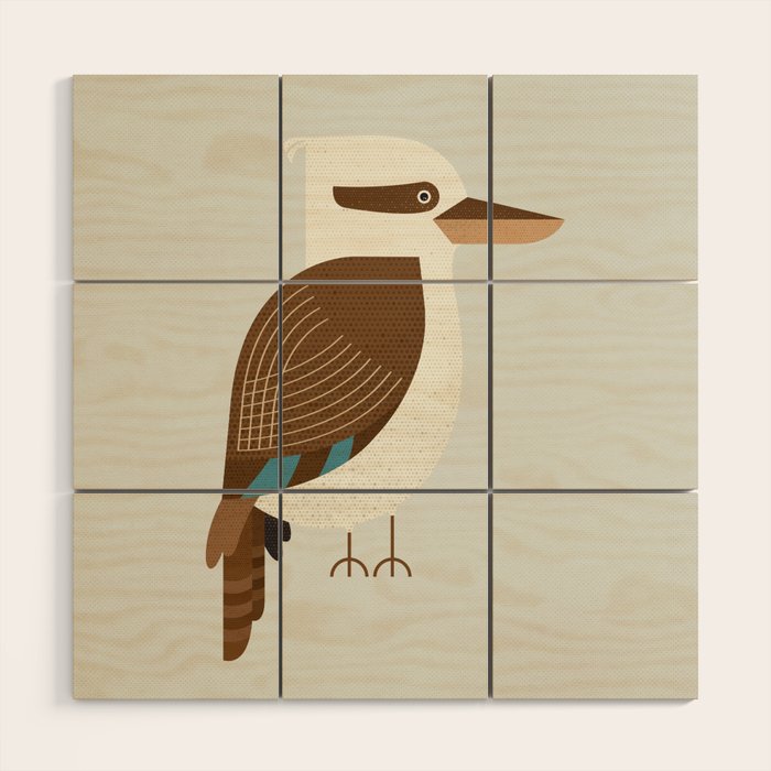 Whimsy Laughing Kookaburra Wood Wall Art Gallery Image 1