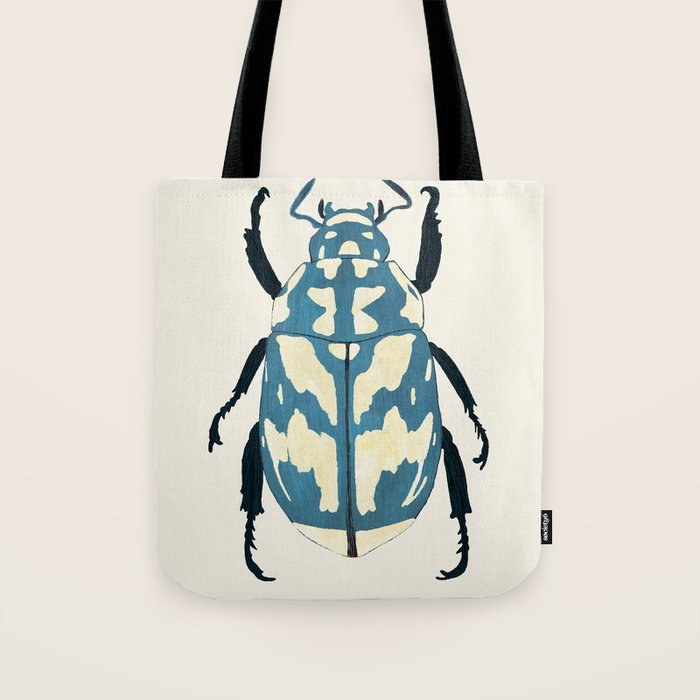 Blue beetle insect Tote Bag Gallery Image 1